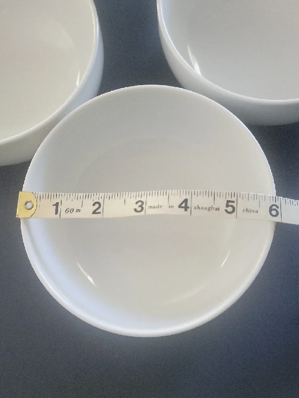 Crate&Barrel White Ceramic Bowls - Set of 4